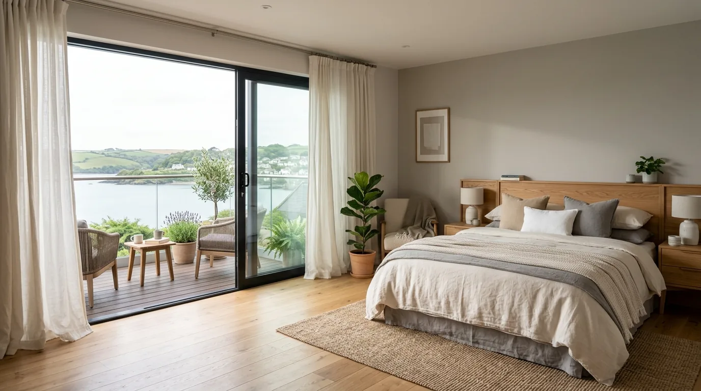 Use a rug to connect indoor and outdoor zones